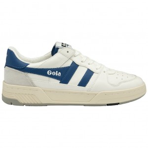 Gola Classics Allcourt Sneakers Blancas Azules Colombia | 149MVFDLT