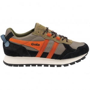 Gola Classics Altitude Sneakers Kaki Negras Naranjas Colombia | 169NWEZSK