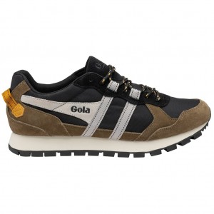 Gola Classics Altitude Sneakers Negras Kaki Blancas Colombia | 745QZDSAN