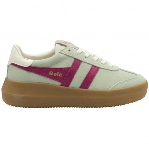 Gola Classics Athena Sneakers Fucsia Blancas Colombia | 461NKYZCF