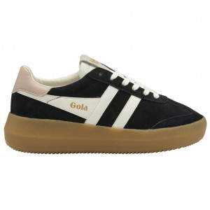 Gola Classics Athena Sneakers Negras Blancas Rosas Colombia | 194FHMJAS