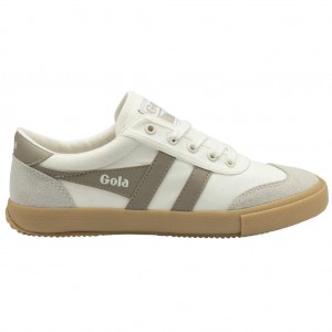 Gola Classics Badminton Plimsoll Sneakers Blancas Gris Colombia | 193WJBEHL