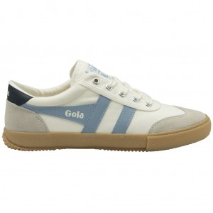 Gola Classics Badminton Plimsoll Sneakers Blancas Azul Marino Colombia | 341GCKUQB