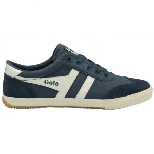 Gola Classics Badminton Plimsoll Sneakers Azules Blancas Colombia | 456DBWOIK