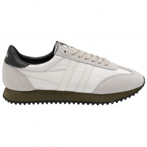 Gola Classics Boston '78 Sneakers Blancas Kaki Negras Colombia | 417HTWQXG
