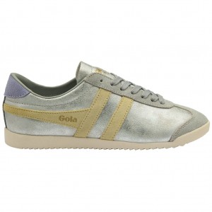 Gola Classics Bullet Blaze Sneakers Plateadas Limón Lavanda Colombia | 274DIZXJP