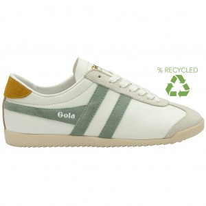 Gola Classics Bullet Pure Sneakers Blancas Verde Colombia | 349PQZXBW