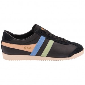 Gola Classics Bullet Trident Sneakers Negras Verde Azules Colombia | 478GWSEYC