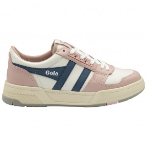 Gola Classics Challenge Sneakers Blancas Rosas Colombia | 416VHZUYN