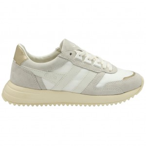 Gola Classics Chicago Glimmer Sneakers Blancas Doradas Colombia | 462LPRCFG