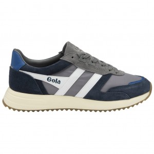 Gola Classics Chicago Sneakers Azul Marino Blancas Colombia | 475ZYXQTS