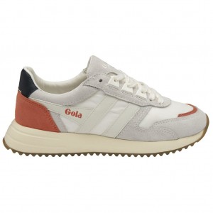 Gola Classics Chicago Sneakers Blancas Azul Marino Colombia | 392RQMBGK
