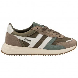 Gola Classics Chicago Sneakers Kaki Blancas Colombia | 246UCWTVN