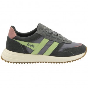 Gola Classics Chicago Sneakers Verde Coral Rosas Colombia | 932RDSVJA