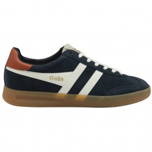 Gola Classics Cyclone Sneakers Azul Marino Blancas Naranjas Colombia | 396FMVIYJ