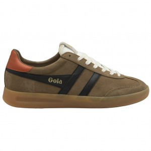 Gola Classics Cyclone Sneakers Negras Naranjas Colombia | 823MJGBVI