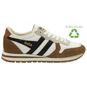 Gola Classics Daytona Chute Sneakers Blancas Negras Colombia | 619XBZJMF