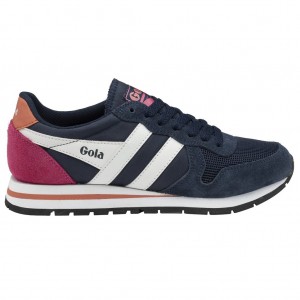 Gola Classics Daytona Sneakers Azul Marino Blancas Coral Colombia | 861LUKPNR