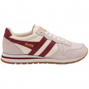Gola Classics Daytona Sneakers Blancas Rojas Oscuro Colombia | 804NBISDO