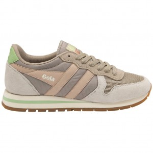 Gola Classics Daytona Sneakers Gris Blancas Rosas Colombia | 305UICEKV