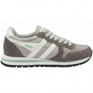 Gola Classics Daytona Sneakers Gris Claro Blancas Colombia | 243XSFDWR
