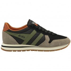 Gola Classics Daytona Sneakers Negras Kaki Colombia | 326UTINJZ