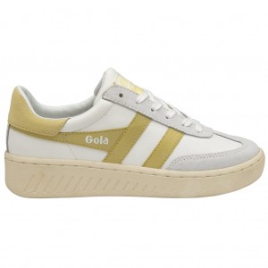 Gola Classics Dropshot Sneakers Blancas Limón Colombia | 053FWRBED