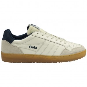Gola Classics Eagle '86 Sneakers Blancas Azul Marino Colombia | 594BXIFDN