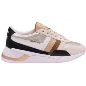 Gola Classics Eclipse Mode Sneakers Plateadas Doradas Colombia | 702LWJIDT