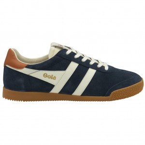 Gola Classics Elan Sneakers Azul Marino Blancas Naranjas Colombia | 865OSVMGY