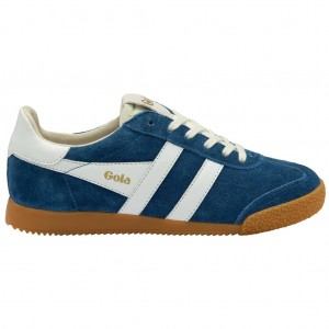 Gola Classics Elan Sneakers Azules Blancas Colombia | 124WOFLEU