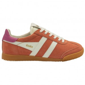 Gola Classics Elan Sneakers Coral Blancas Fucsia Colombia | 065WTDQYV