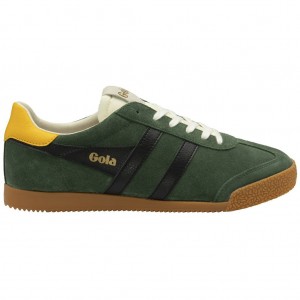 Gola Classics Elan Sneakers Negras Verde Menta Colombia | 527RUKWZG