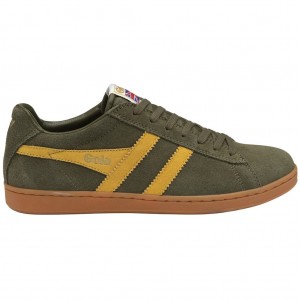 Gola Classics Equipe Suede Sneakers Kaki Colombia | 756NPVTQY