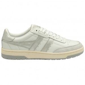 Gola Classics Falcon Mirror Sneakers Blancas Plateadas Colombia | 685KAZWFG