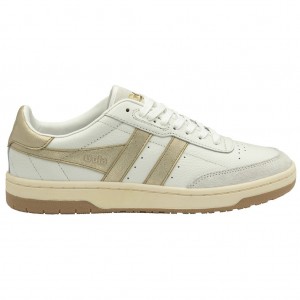 Gola Classics Falcon Mirror Sneakers Blancas Doradas Colombia | 524ULMNGC