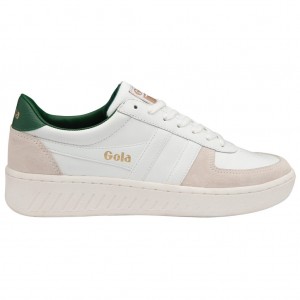 Gola Classics Grandslam Classic Sneakers Blancas Verde Oscuro Colombia | 751YUGOIW