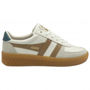 Gola Classics Grandslam Elite Sneakers Blancas Verde Menta Verde Menta Colombia | 594JXGLQZ
