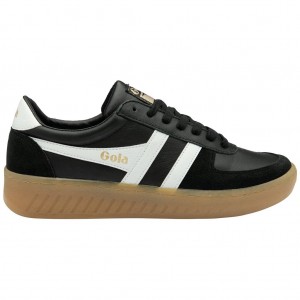 Gola Classics Grandslam Elite Sneakers Negras Blancas Colombia | 643THNVEL