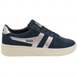 Gola Classics Grandslam Flame Sneakers Azul Marino Rosas Colombia | 805BYKJOF