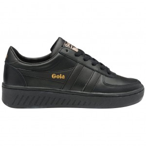 Gola Classics Grandslam Leather Sneakers Negras Colombia | 780TKCGHQ