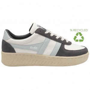 Gola Classics Grandslam Pure Sneakers Blancas Azules Colombia | 203NJIVPB