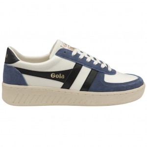 Gola Classics Grandslam Quadrant Sneakers Blancas Negras Colombia | 591INSVCK
