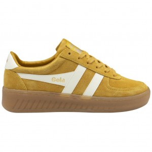 Gola Classics Grandslam Suede Sneakers Blancas Colombia | 473KMWVBA