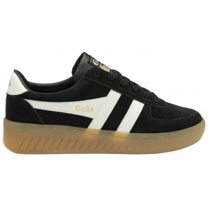 Gola Classics Grandslam Suede Sneakers Negras Blancas Colombia | 087HVJNCU
