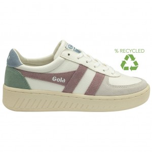 Gola Classics Grandslam Trident Sneakers Blancas Rosas Colombia | 301XIGKJY
