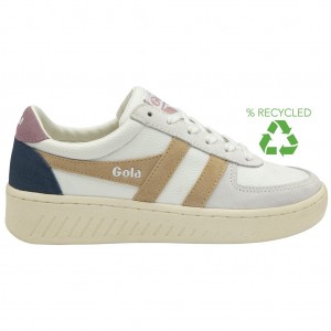 Gola Classics Grandslam Trident Sneakers Blancas Rosas Colombia | 517UZMEWJ