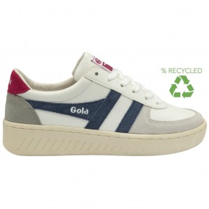 Gola Classics Grandslam Trident Sneakers Blancas Fucsia Colombia | 567WZJOLH