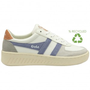 Gola Classics Grandslam Trident Sneakers Blancas Lavanda Colombia | 438EOYVGX