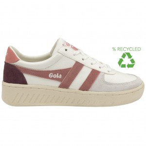 Gola Classics Grandslam Trident Sneakers Blancas Rosas Coral Rosas Colombia | 986JDVLEC